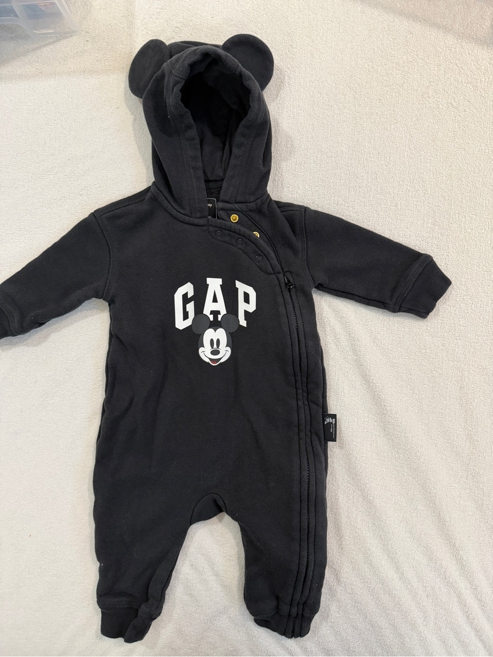 Gap Mickey Mouse fleeced bodysuit 3-6M